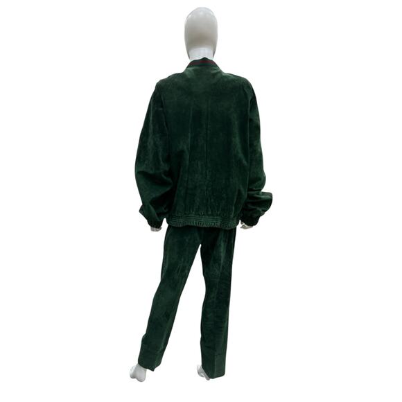 Dapper Dan VTG Authentic 90s Suede Leather Jacket Set SZ XL - Picture 8 of 10